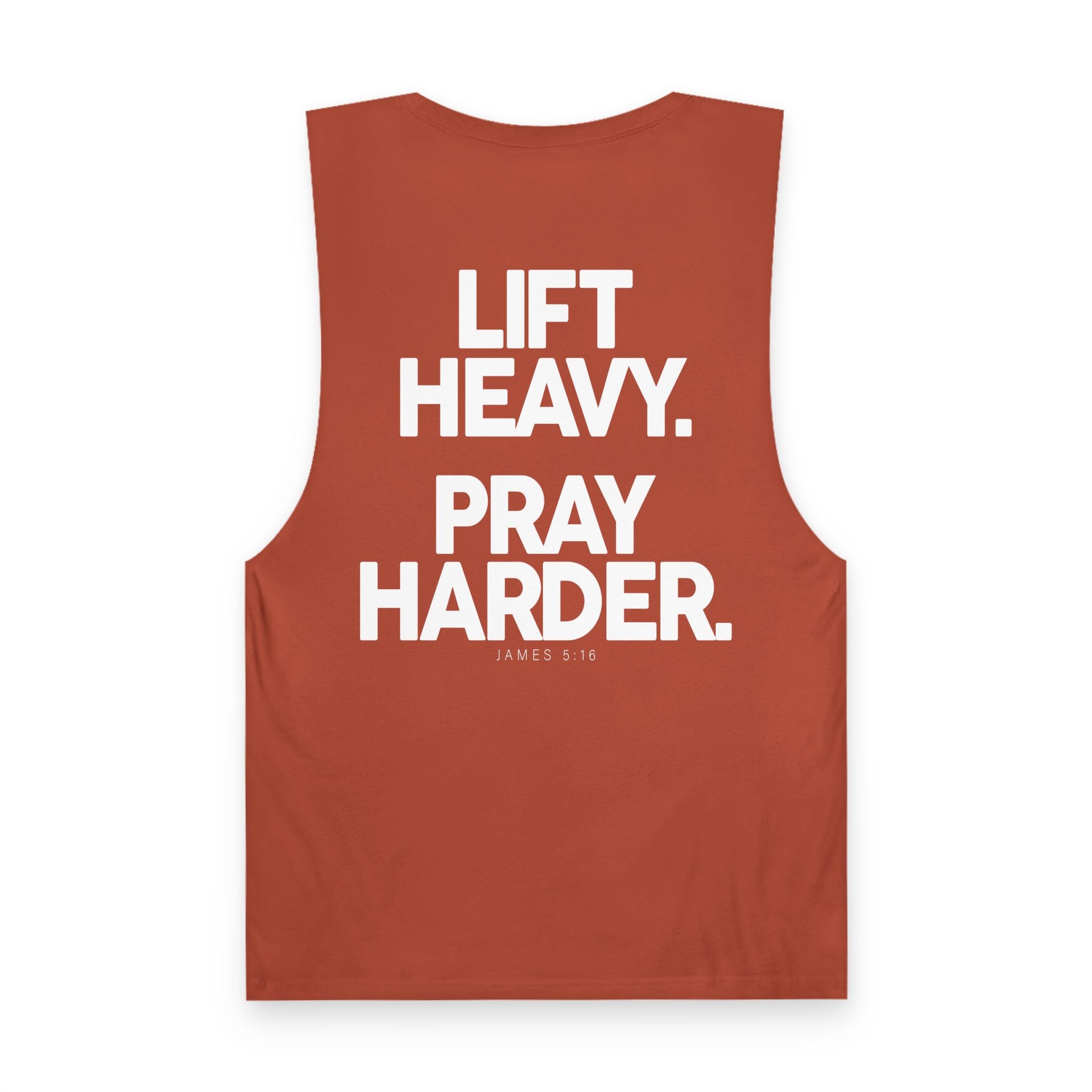 Lift Heavy Pray Harder Tank — Gym Workout Fitness Motivation