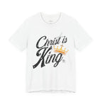 Christ Is King Tee Dark Pallete — Christian Faith Shirt with Crown Graphic