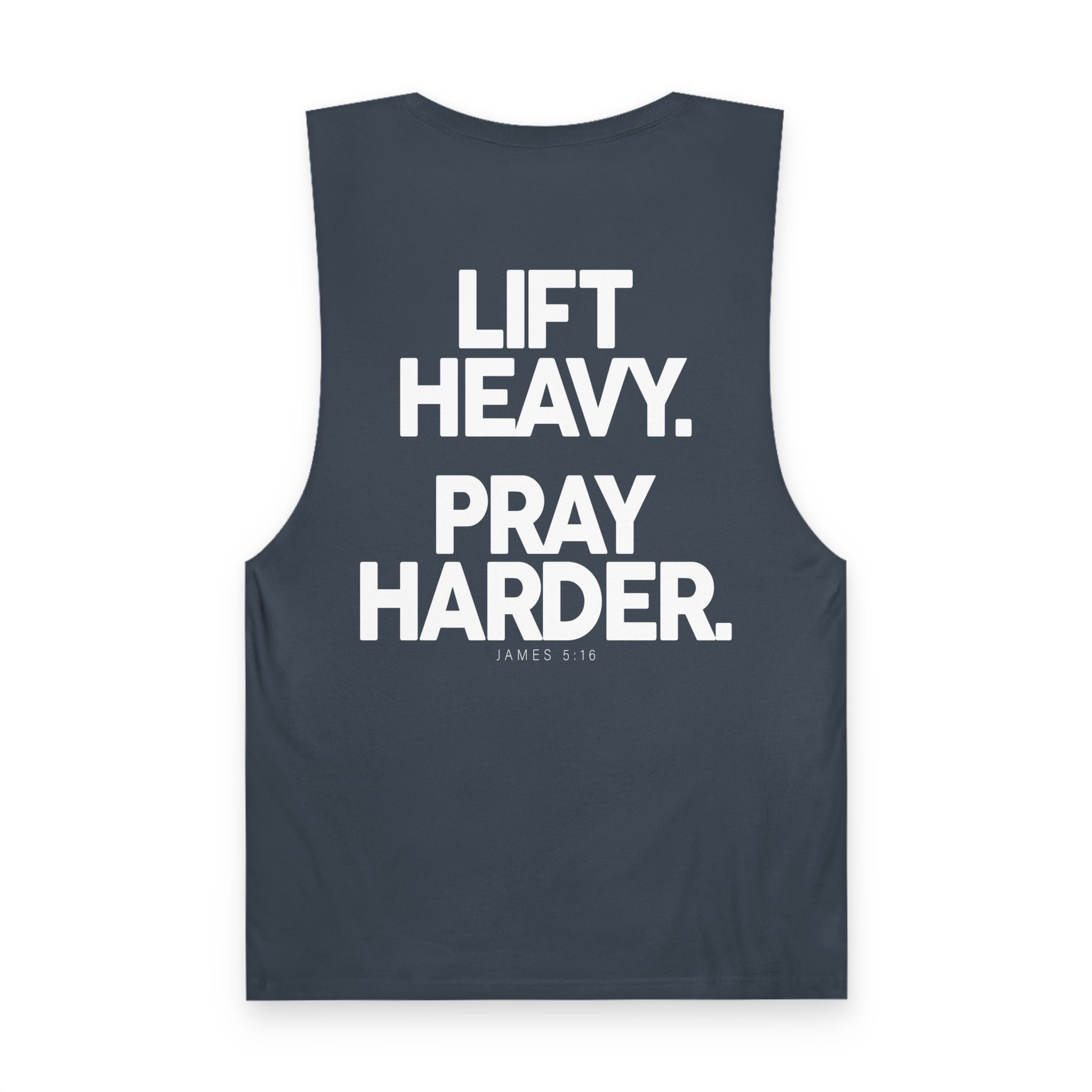 Lift Heavy Pray Harder Tank — Gym Workout Fitness Motivation