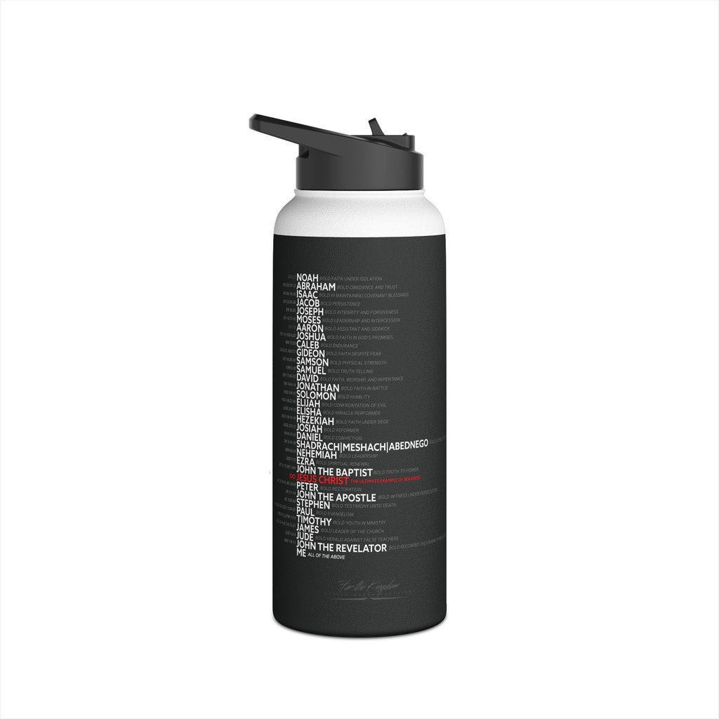 Bold Red 'Blessed' Stainless Steel Water Bottle — Insulated Travel Bottle