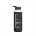 Bold Red 'Blessed' Stainless Steel Water Bottle — Insulated Travel Bottle