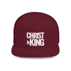 Copy of Christ is King — Flat Bill Snapback Hat — Bold Faith Statement Cap