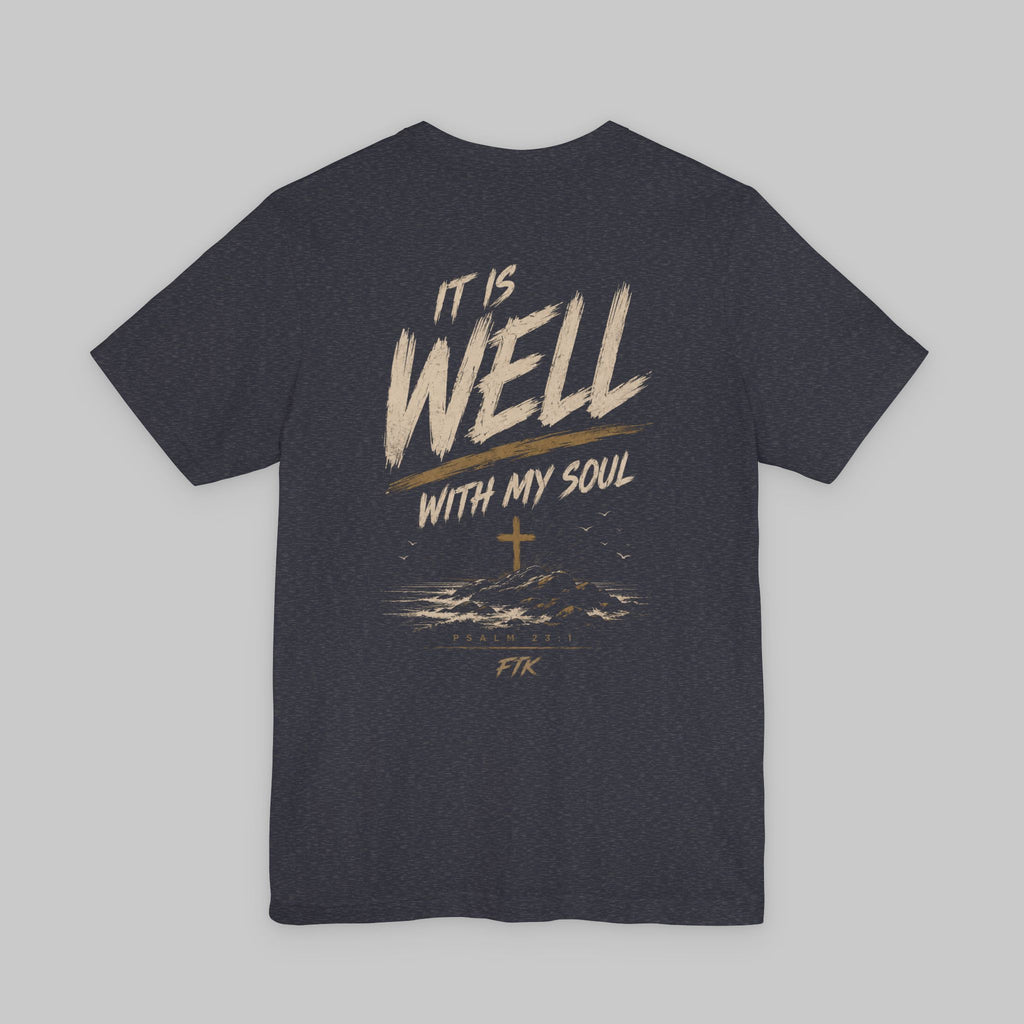 Wellness Unisex Tee with Psalm 23:1 Design