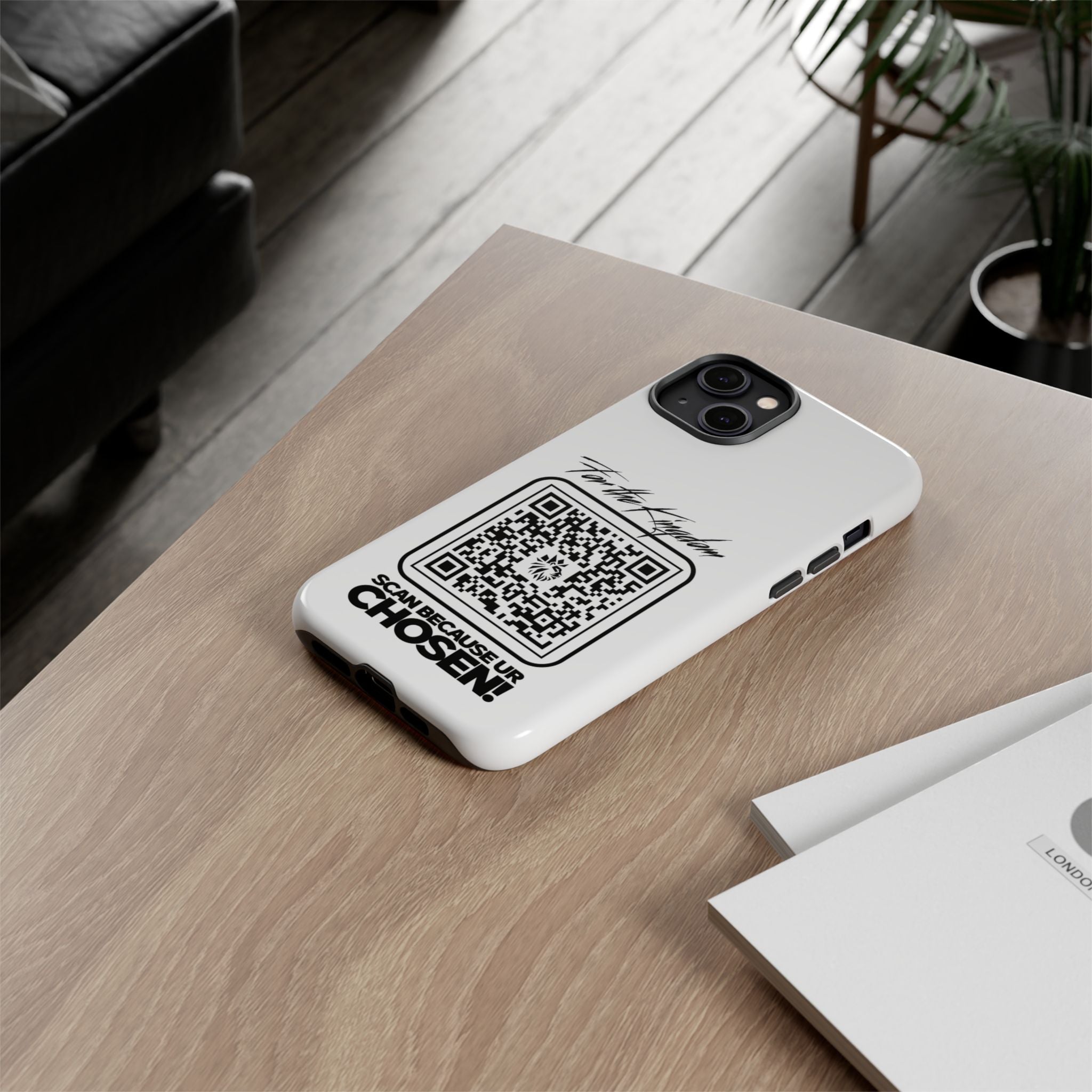 Phone Case — “For the Kingdom” QR Design: Scan Because Ur Chosen