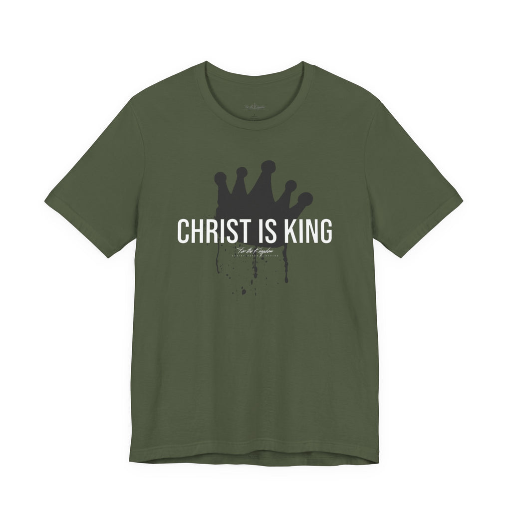 Christ Is King Crown Light Pallete Tee — Christian Faith Shirt