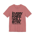Every Knee Will Bow Dark Palette Tee — Christian Faith Graphic T-Shirt