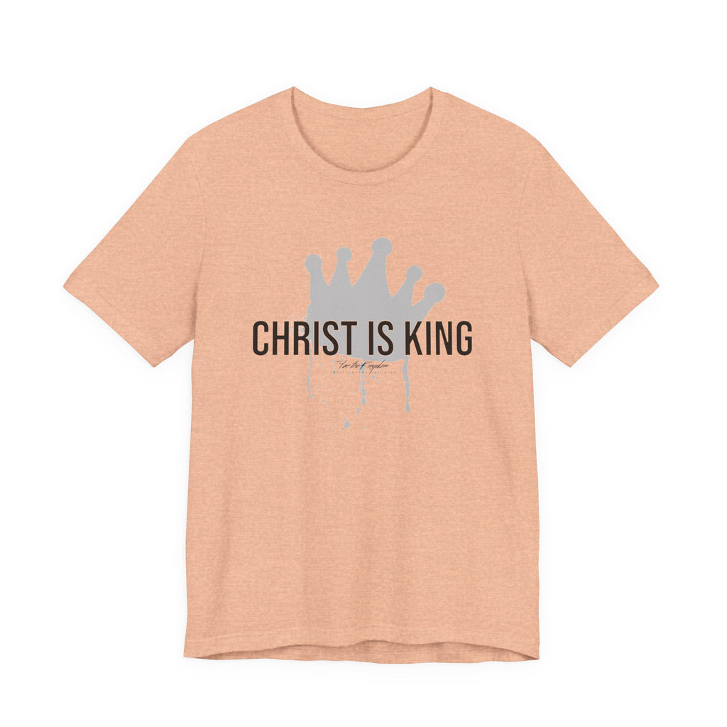 Christ Is King Crown Dark Pallete Tee — Christian Faith Shirt