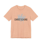 Christ Is King Crown Dark Pallete Tee — Christian Faith Shirt