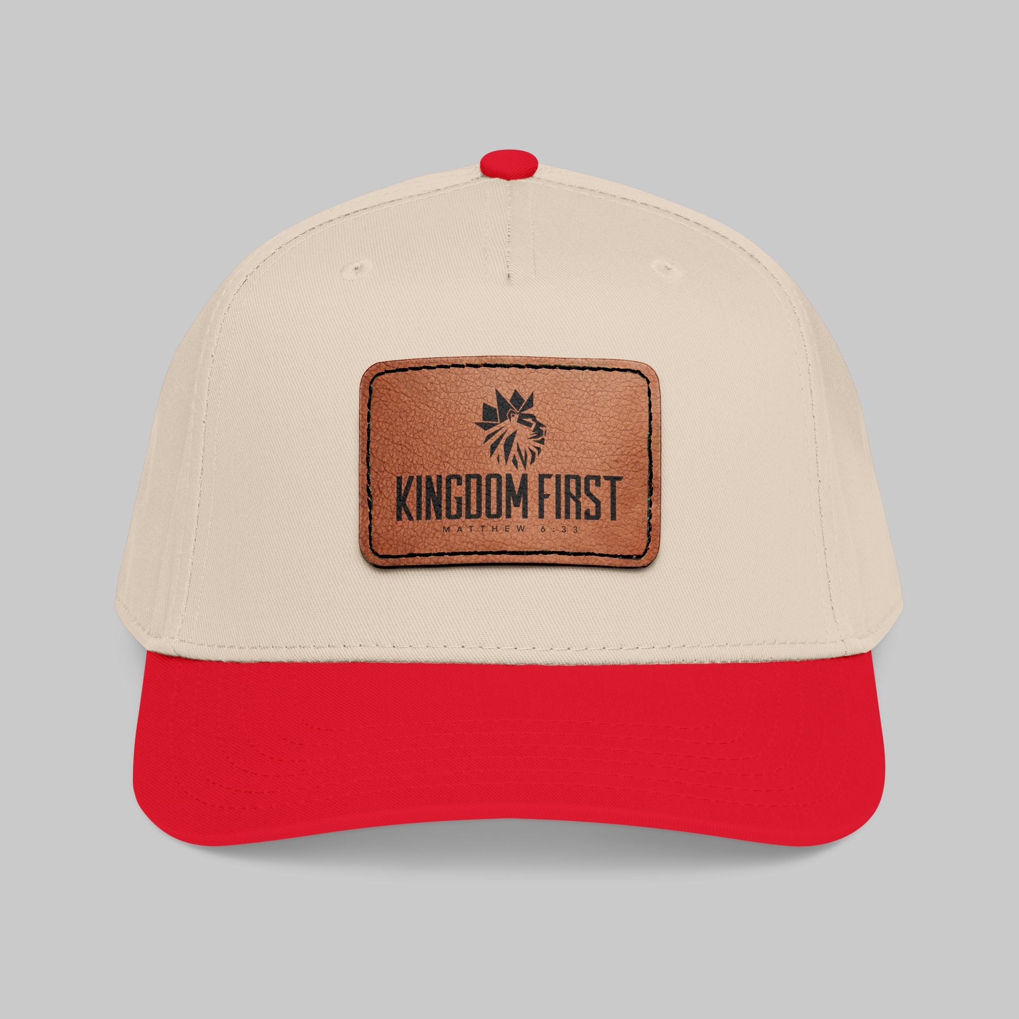 Kingdom First Leather Patch Baseball Cap