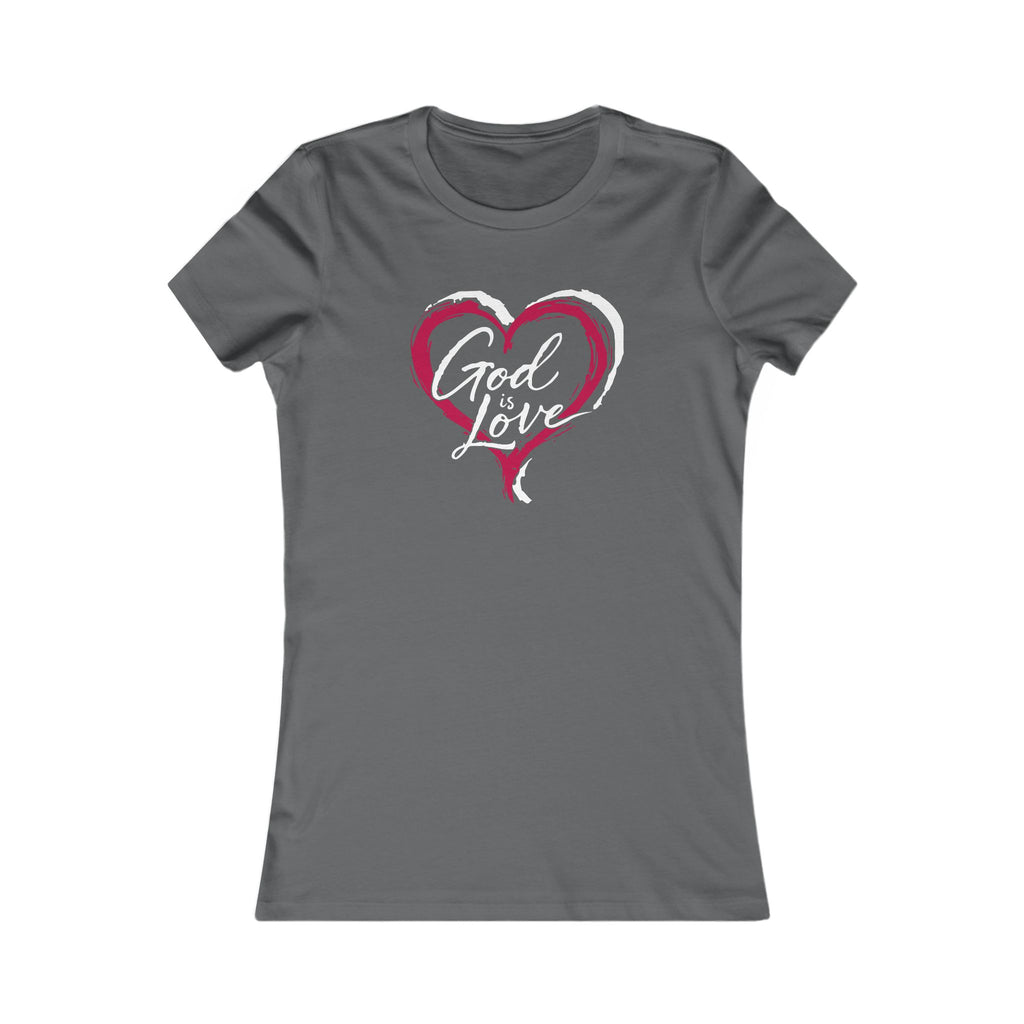 Women's Heart Tee — Simple Pink Brushstroke Heart T-Shirt
