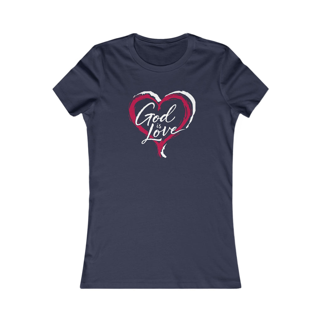 Women's Heart Tee — Simple Pink Brushstroke Heart T-Shirt