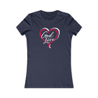Women's Heart Tee — Simple Pink Brushstroke Heart T-Shirt