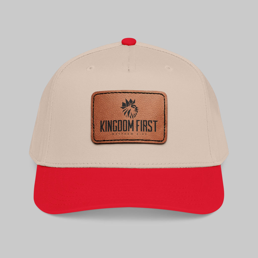Kingdom First Leather Patch Baseball Cap