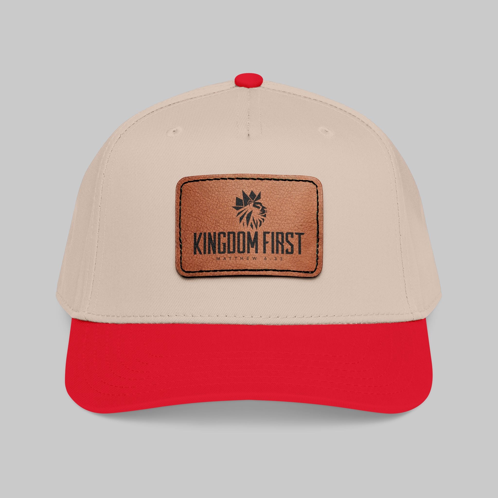 Kingdom First Leather Patch Baseball Cap