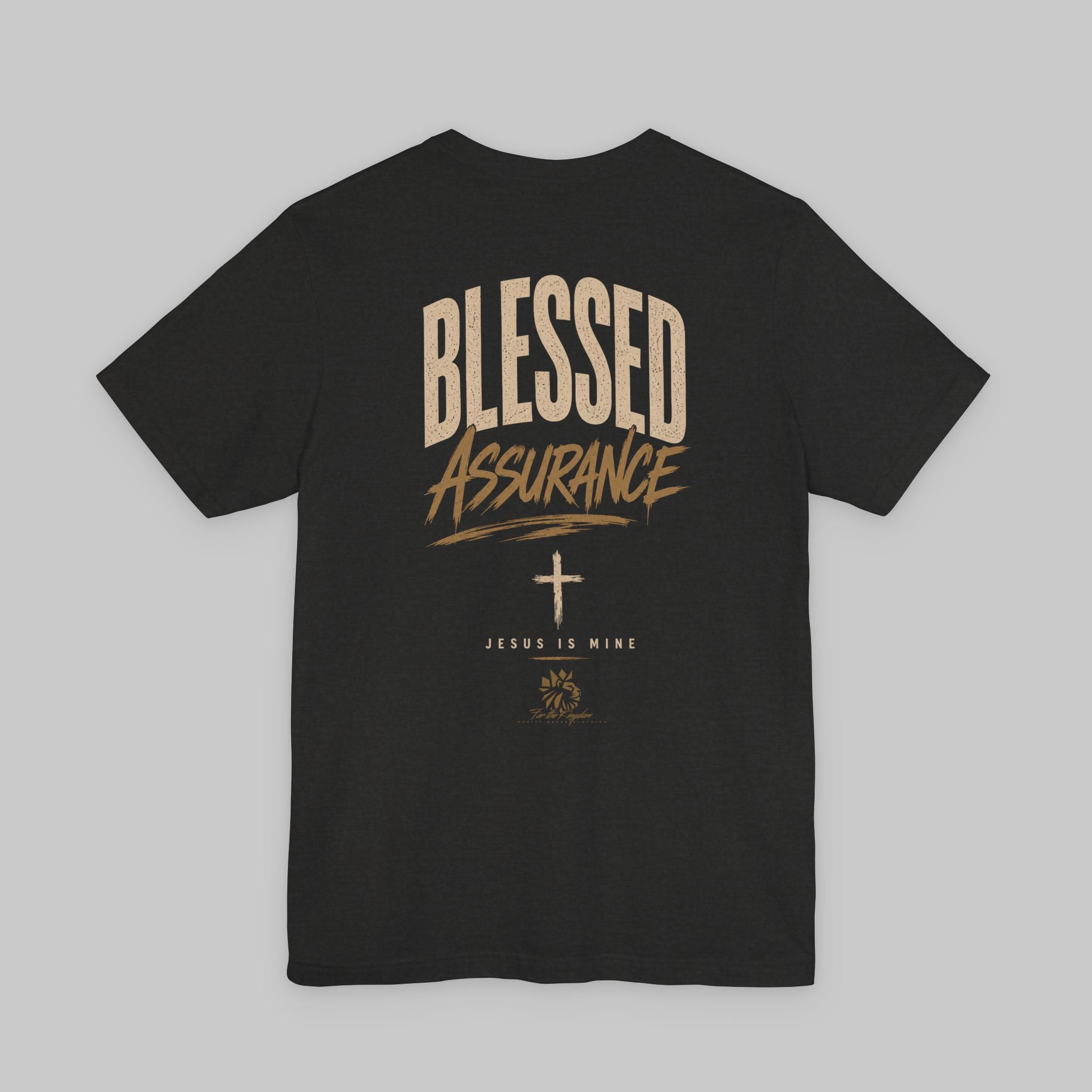 Blessed Assurance Tee — Christian Cross T‑Shirt ("Blessed Assurance" back print)