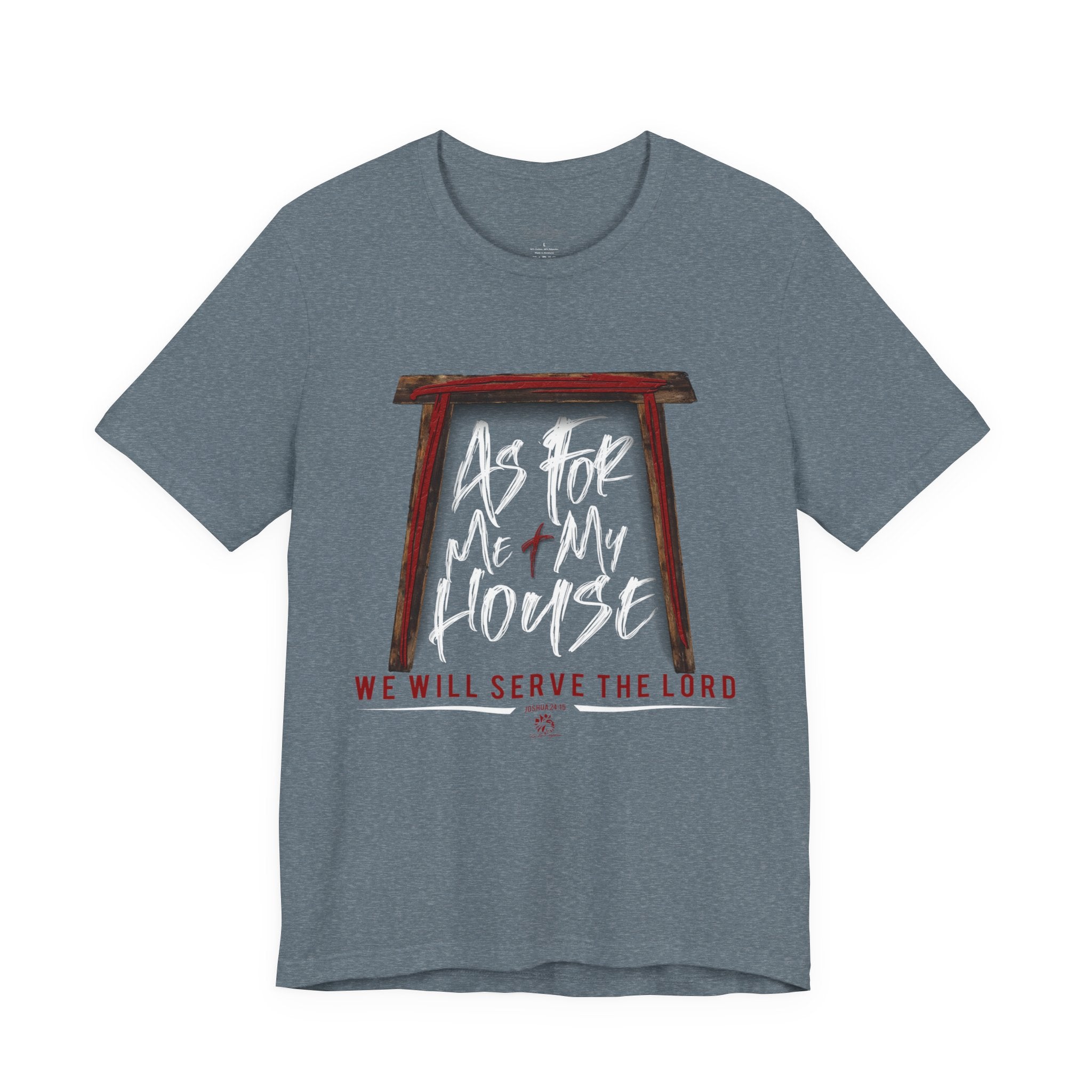 “As For Me & My House" Light Pallete Christian Tee