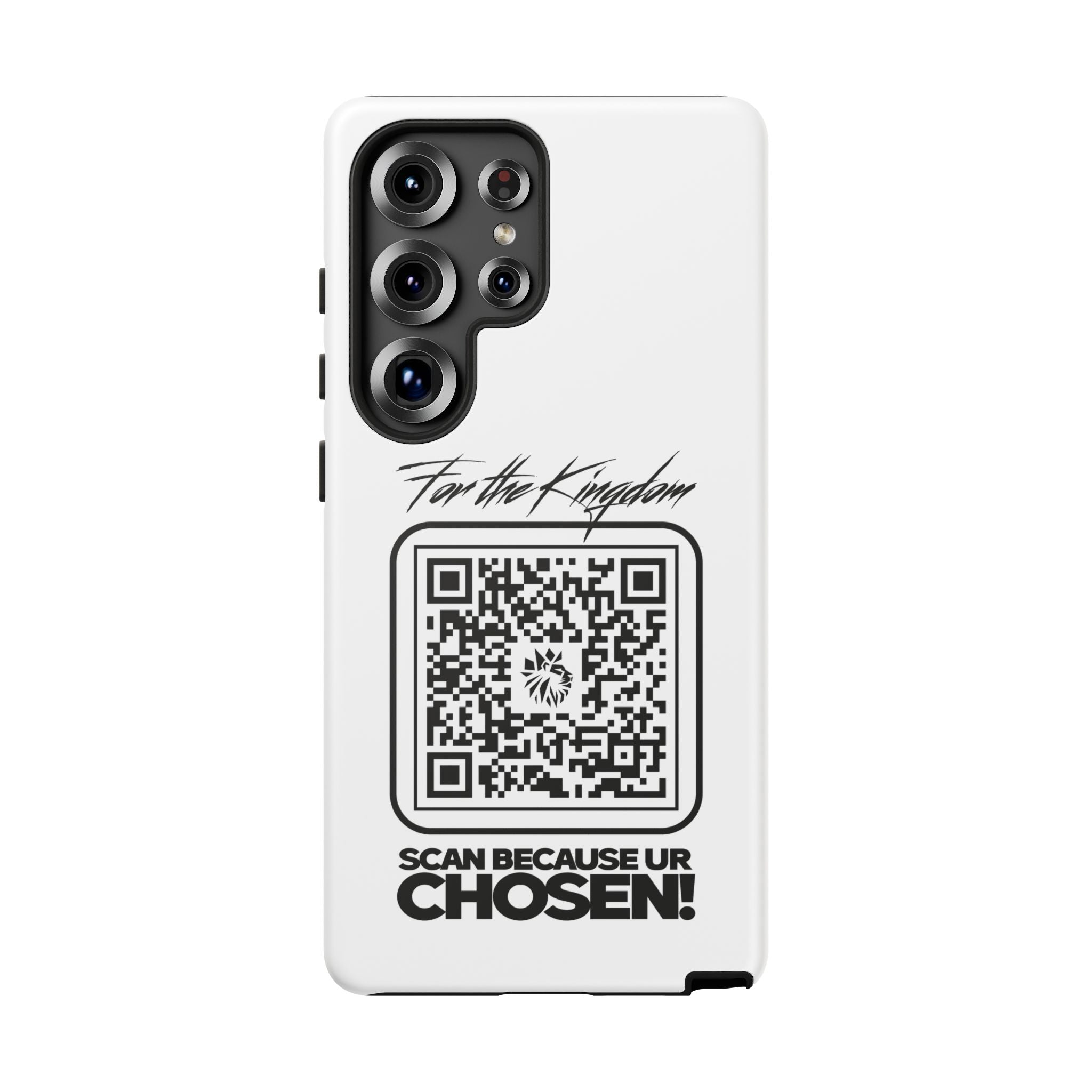 Phone Case — “For the Kingdom” QR Design: Scan Because Ur Chosen
