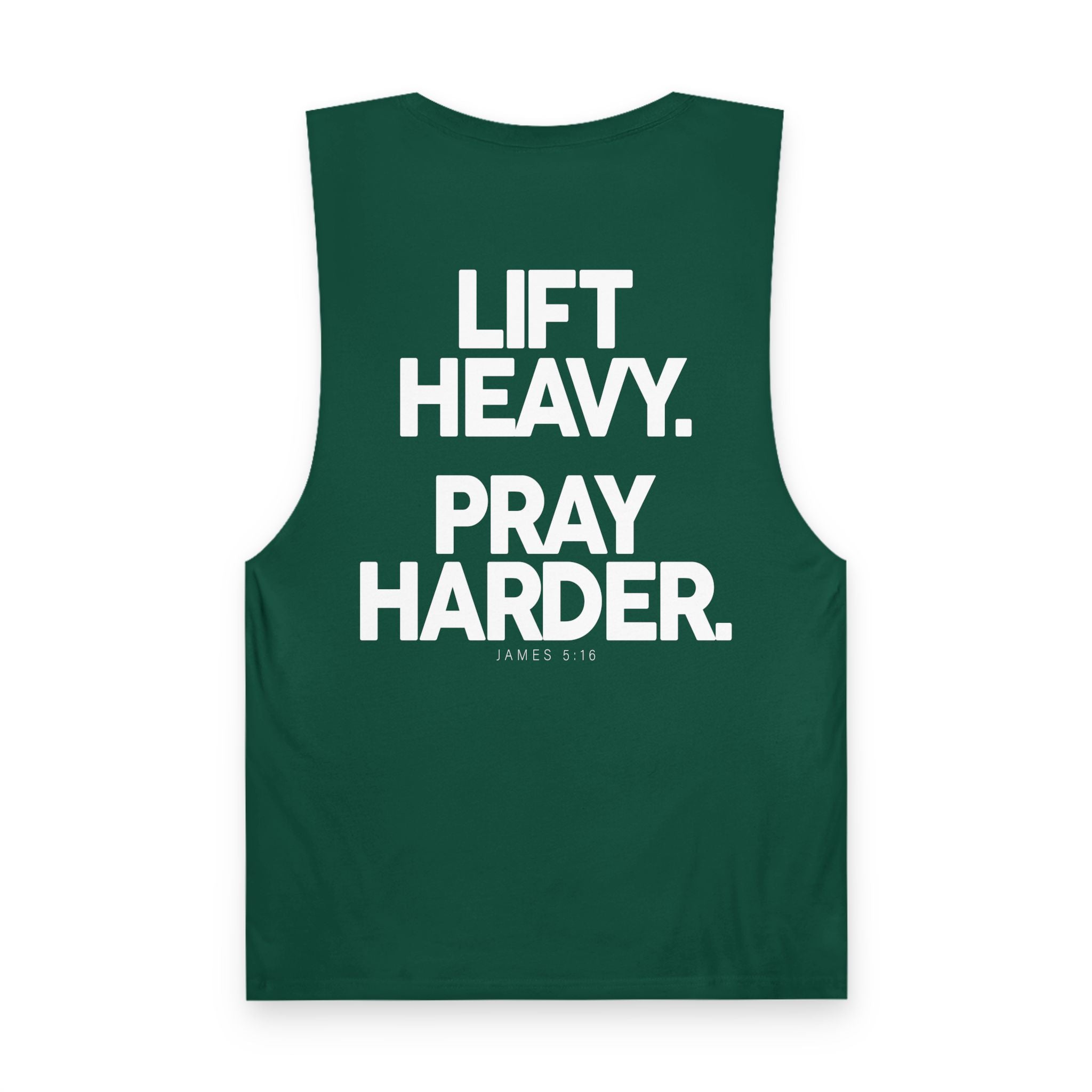 Lift Heavy Pray Harder Tank — Gym Workout Fitness Motivation