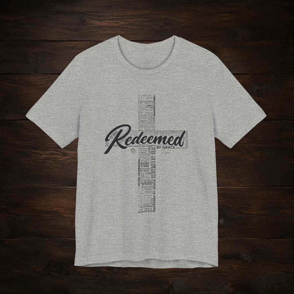 Redeemed by Grace Dark Palette Christian T-Shirt