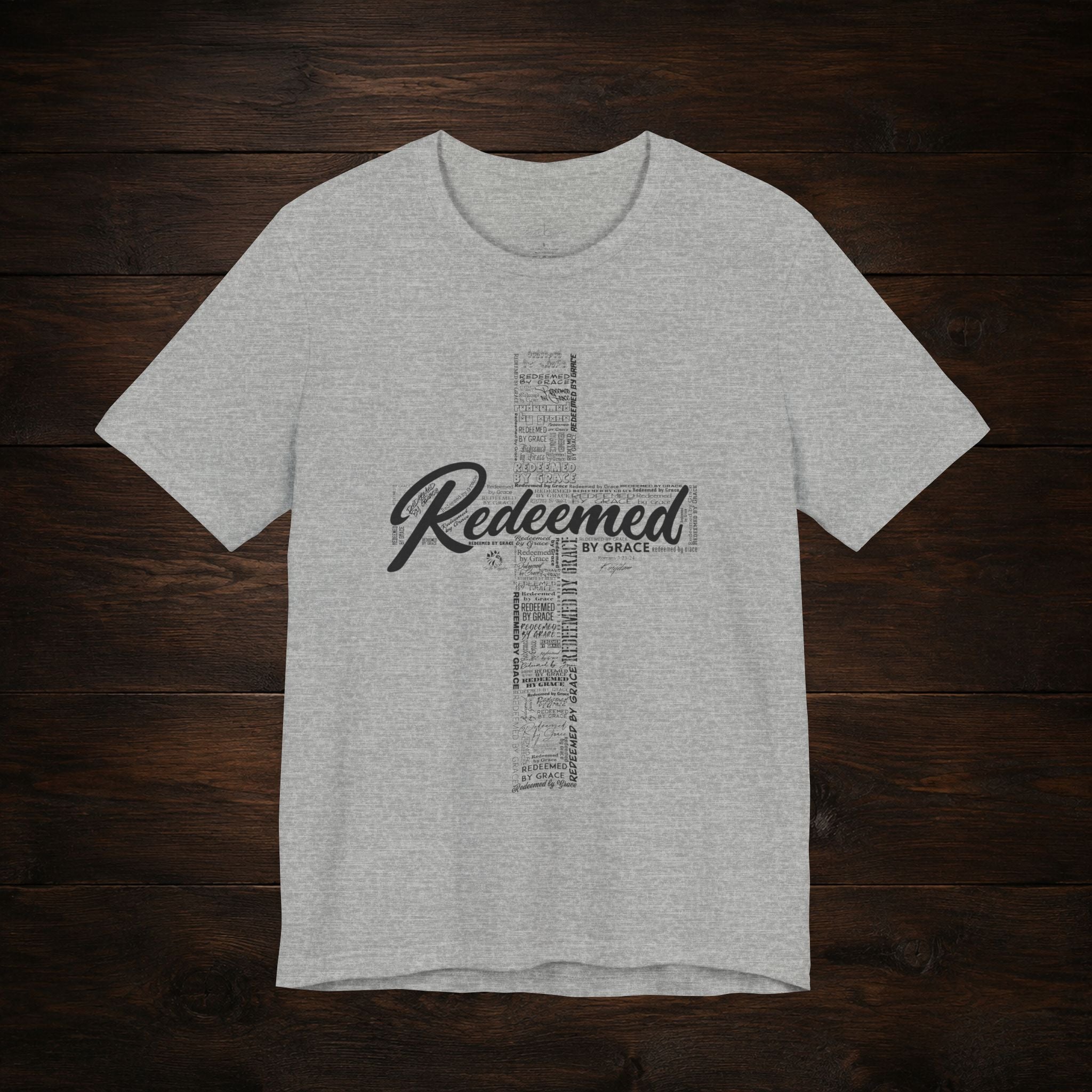 Redeemed by Grace Dark Palette Christian T-Shirt