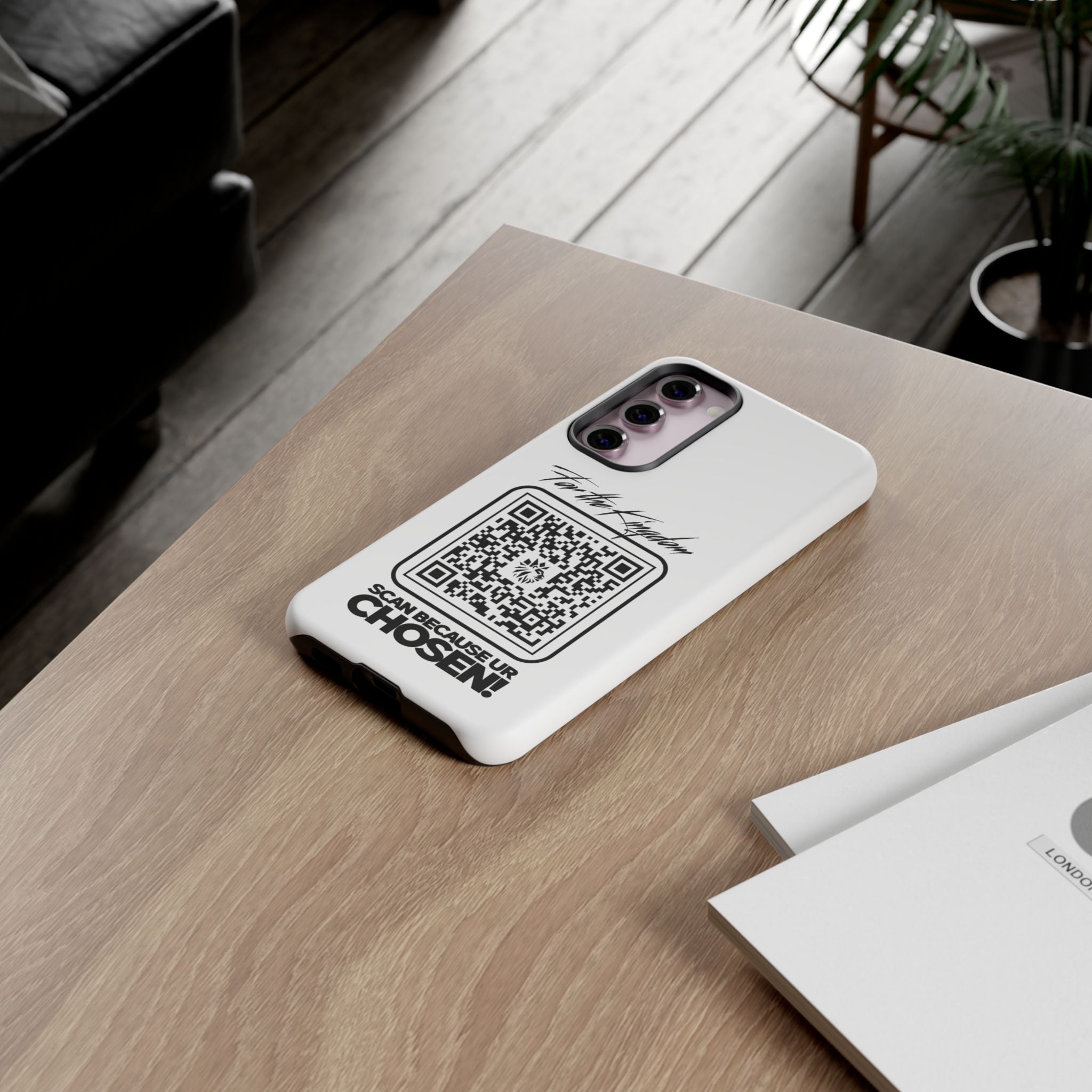 Phone Case — “For the Kingdom” QR Design: Scan Because Ur Chosen