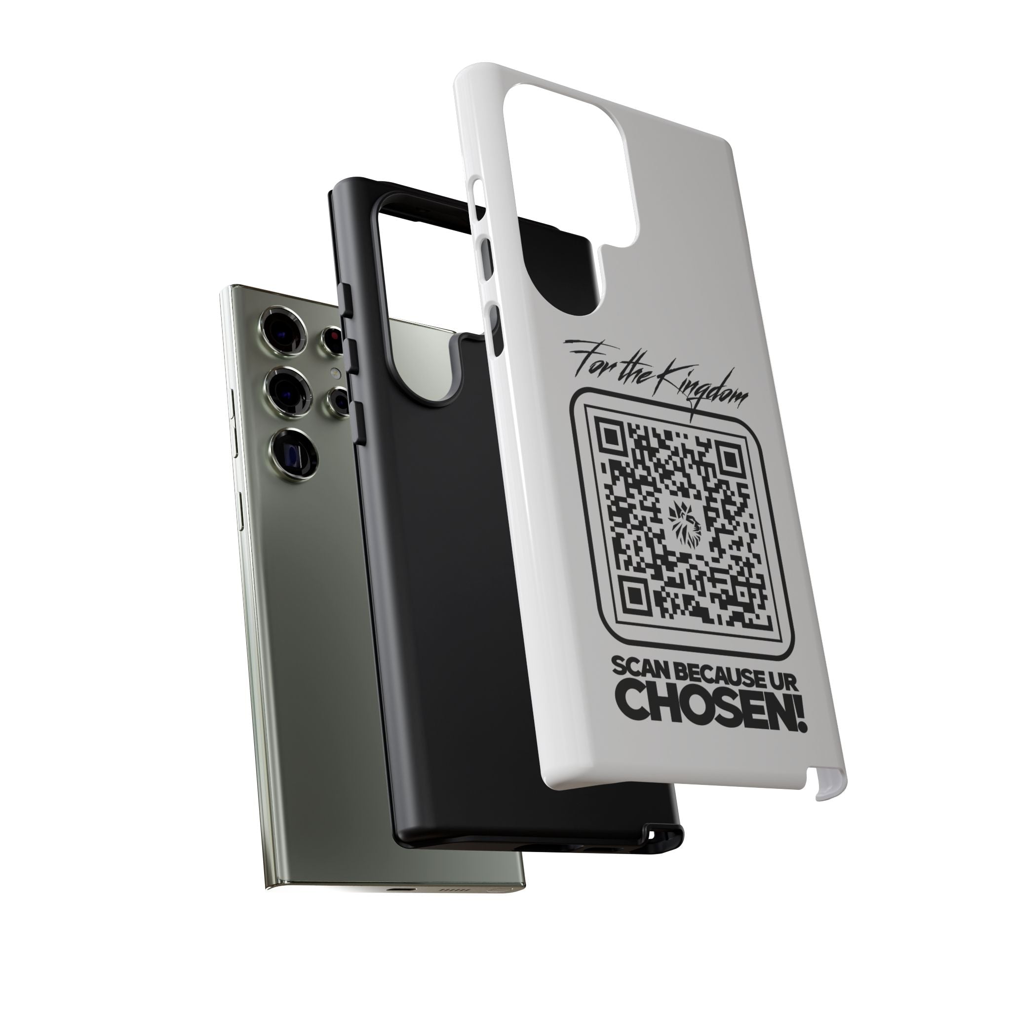Phone Case — “For the Kingdom” QR Design: Scan Because Ur Chosen
