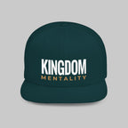 Kingdom Mentality Flat Bill Snapback Hat — Bold Faith-Inspired Streetwear Cap