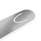 Move Arrow Metal Bookmark — Minimalist Black Stainless Steel Page Marker