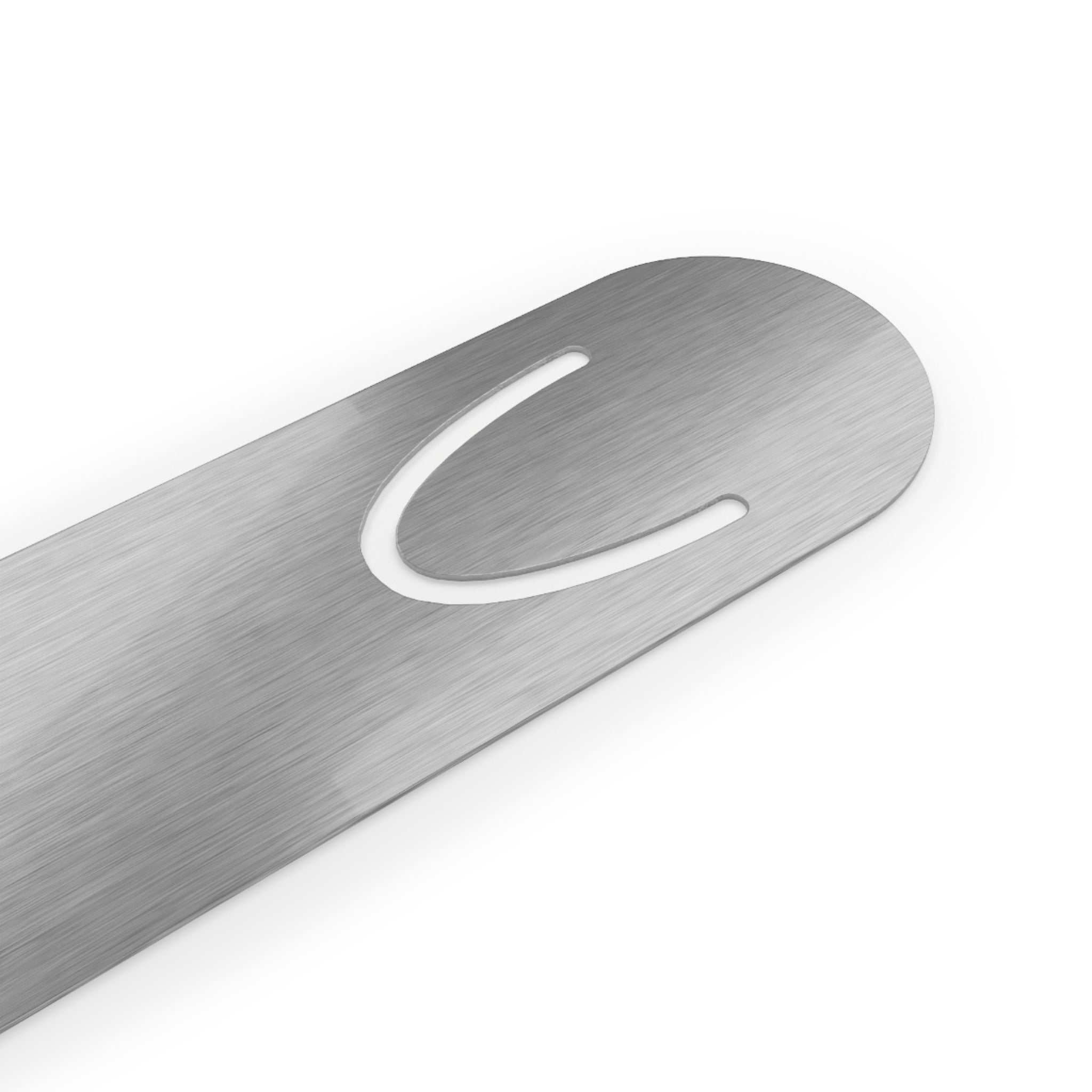 Move Arrow Metal Bookmark — Minimalist Black Stainless Steel Page Marker