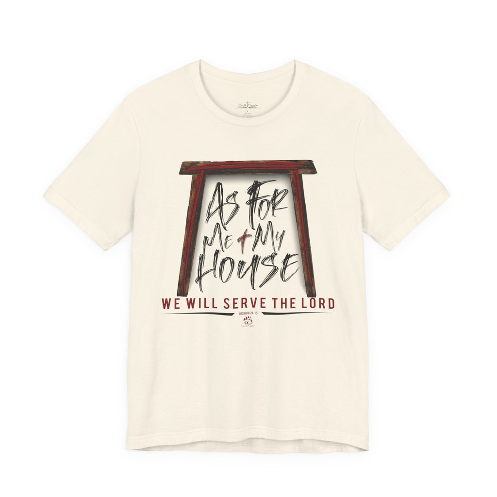 “As For Me & My House" Dark Pallete Christian Tee