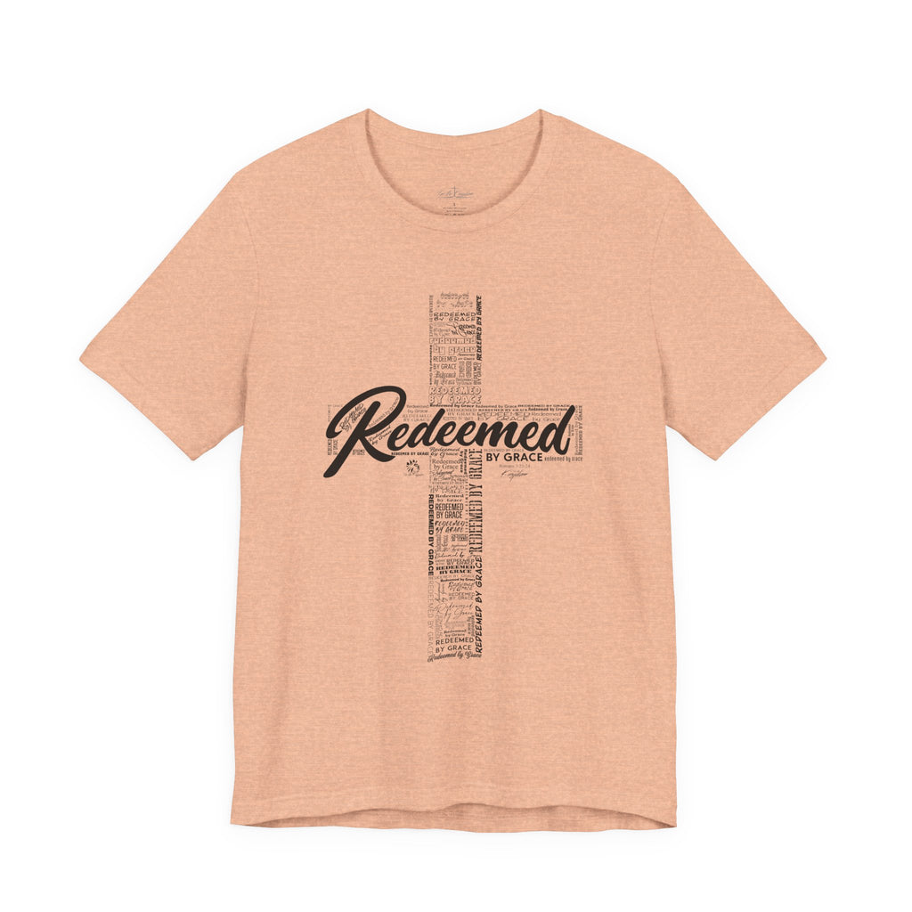Redeemed by Grace Dark Palette Christian T-Shirt