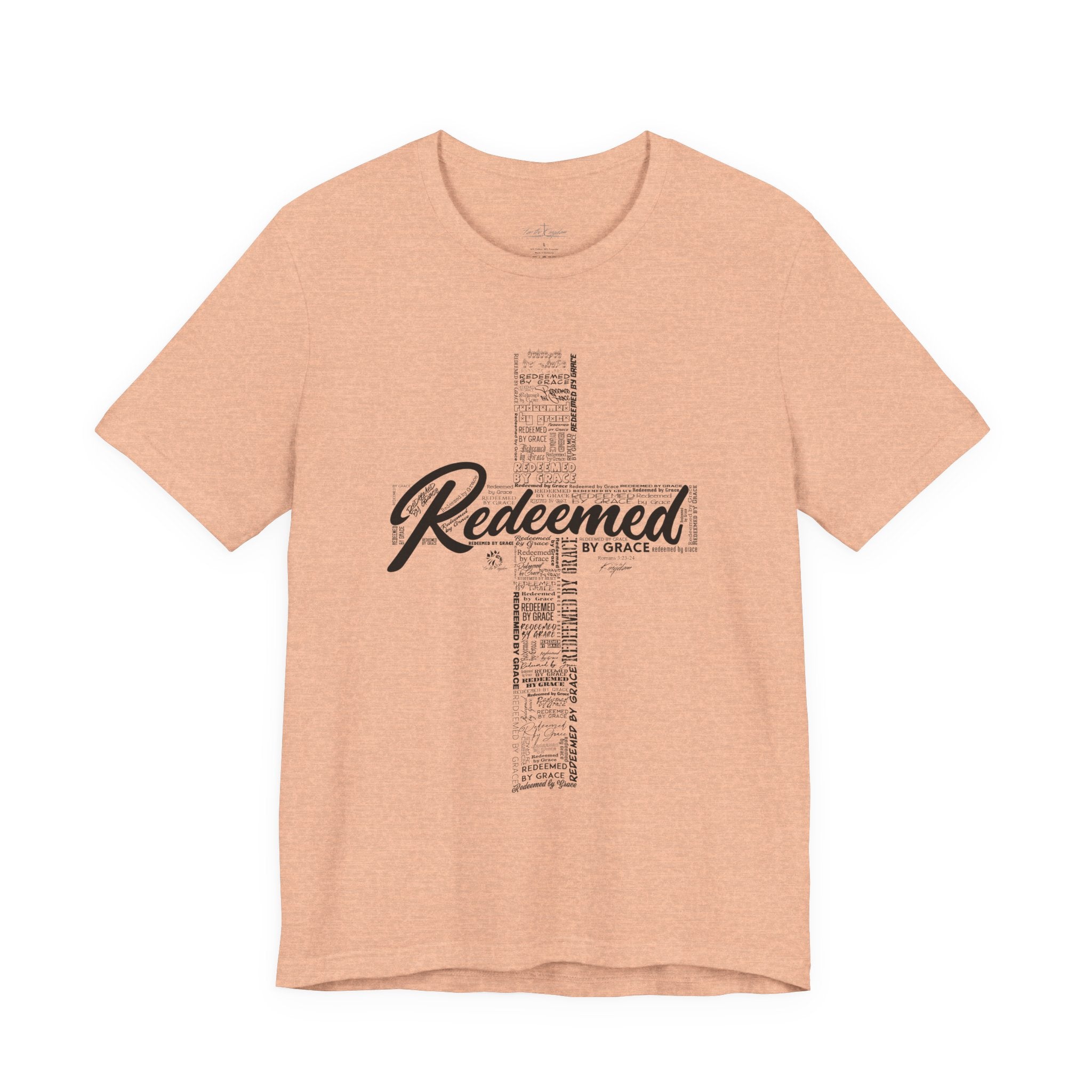 Redeemed by Grace Dark Palette Christian T-Shirt