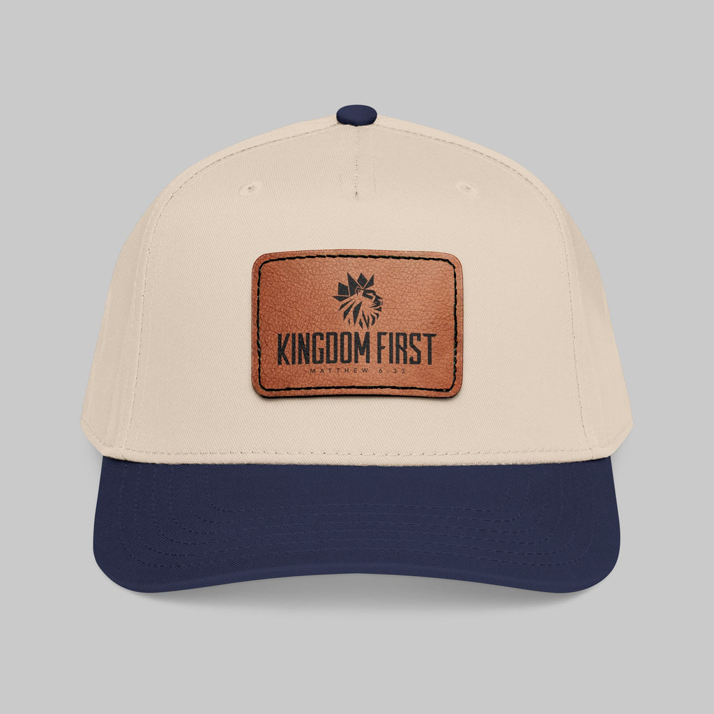 Kingdom First Leather Patch Baseball Cap