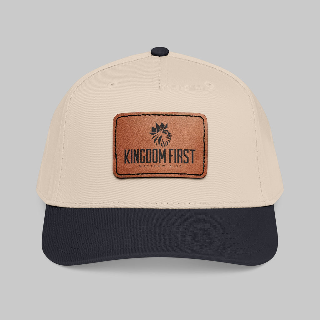 Kingdom First Leather Patch Baseball Cap