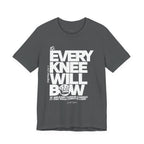 Every Knee Will Bow Light Palette Tee — Christian Faith Graphic T-Shirt