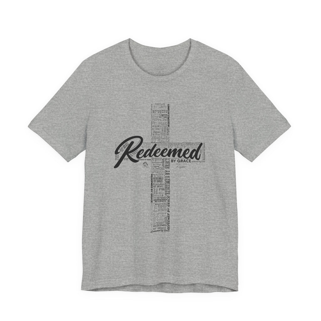 Redeemed by Grace Dark Palette Christian T-Shirt