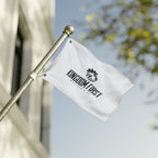 Kingdom First Double-Sided Flag — Matthew 6:33 Inspirational Church Banner