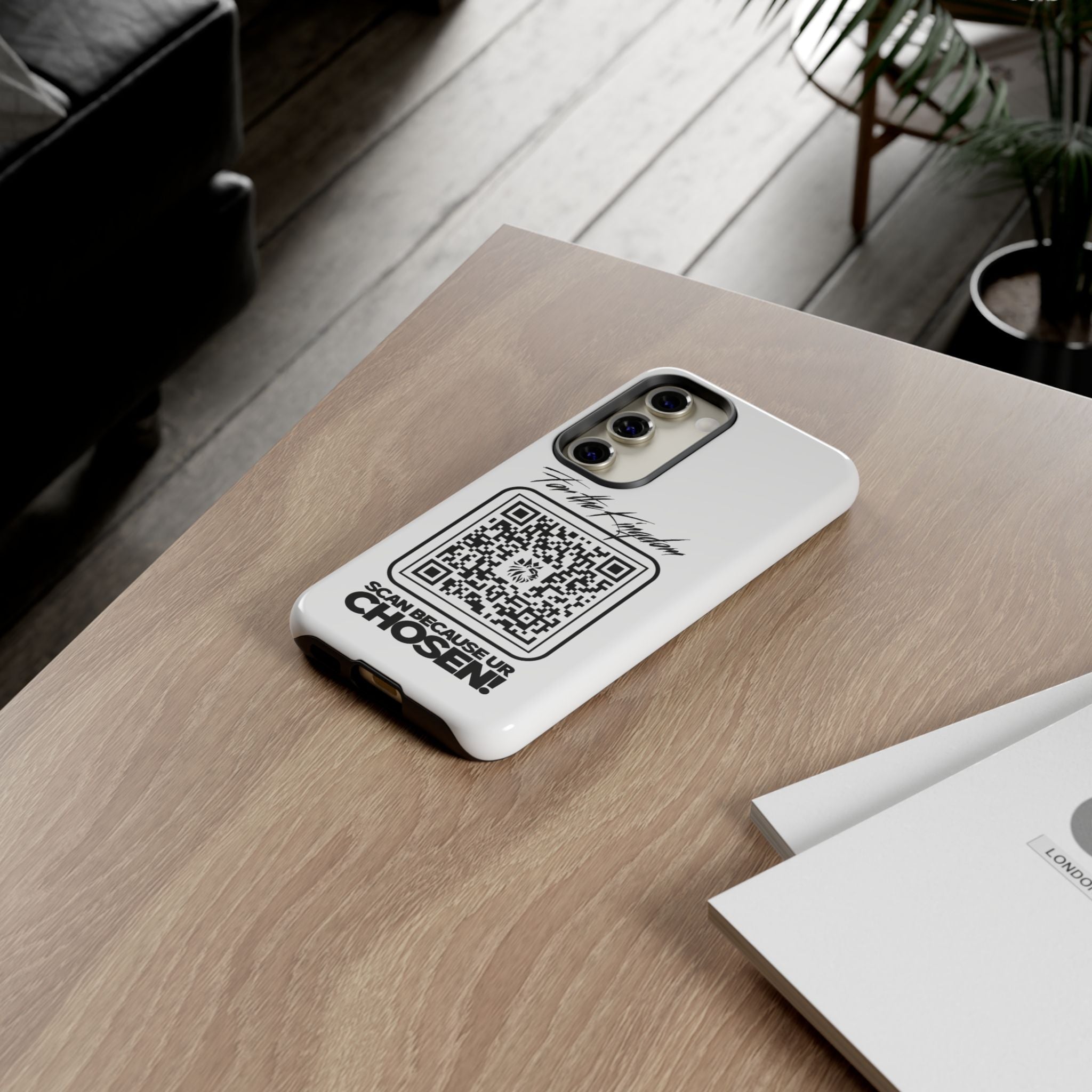 Phone Case — “For the Kingdom” QR Design: Scan Because Ur Chosen