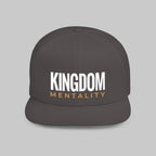 Kingdom Mentality Flat Bill Snapback Hat — Bold Faith-Inspired Streetwear Cap