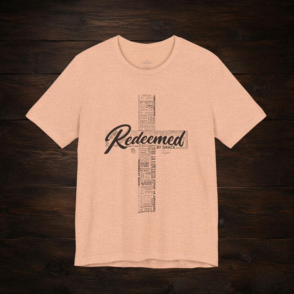 Redeemed by Grace Dark Palette Christian T-Shirt