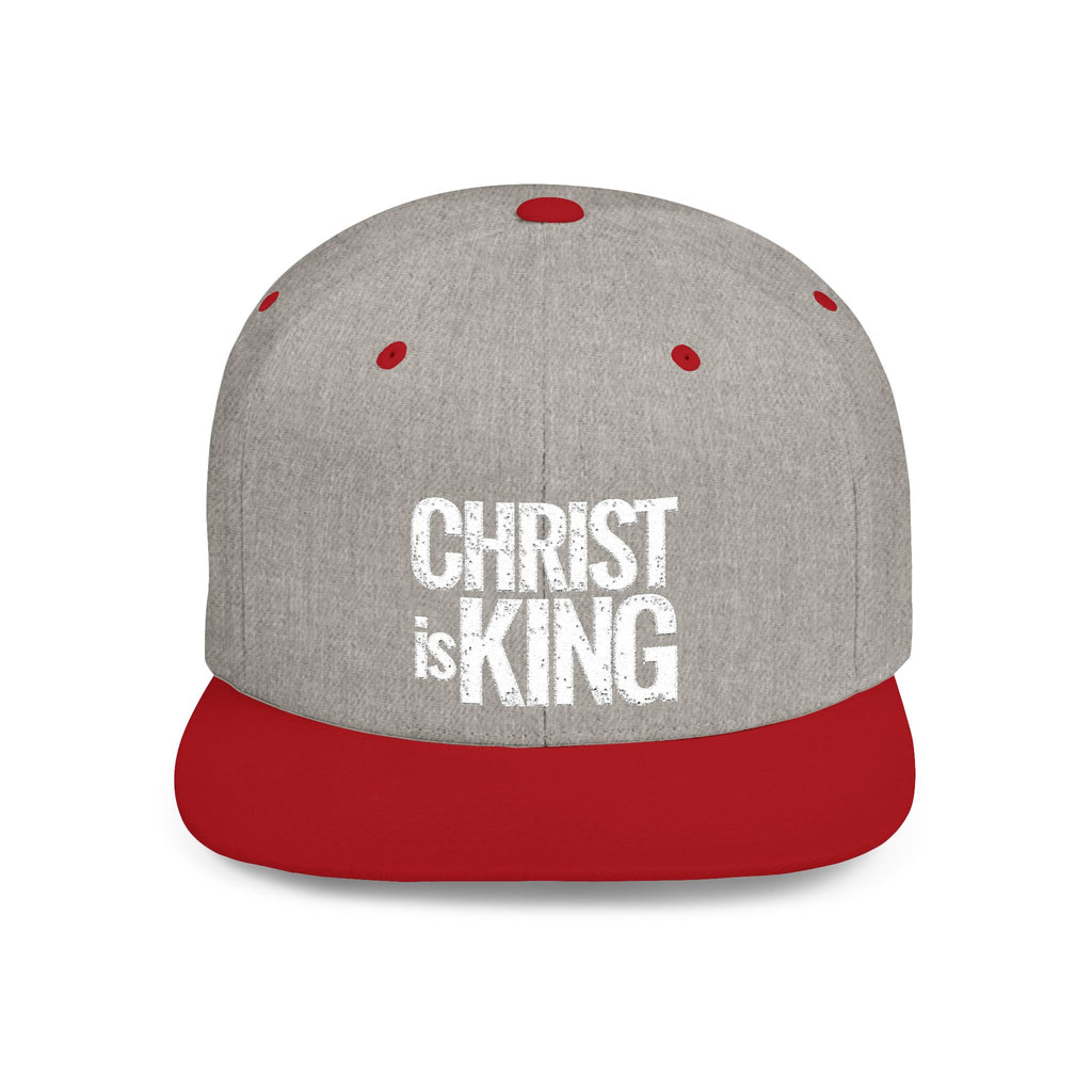 Copy of Christ is King — Flat Bill Snapback Hat — Bold Faith Statement Cap