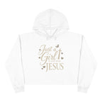 Just a Girl in Love with Jesus - Christian Crop Hoodie