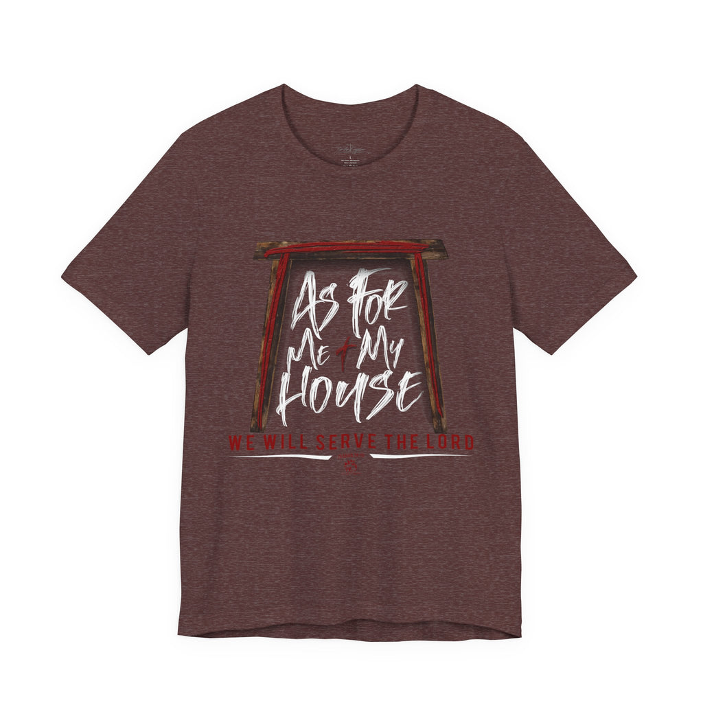 “As For Me & My House" Light Pallete Christian Tee