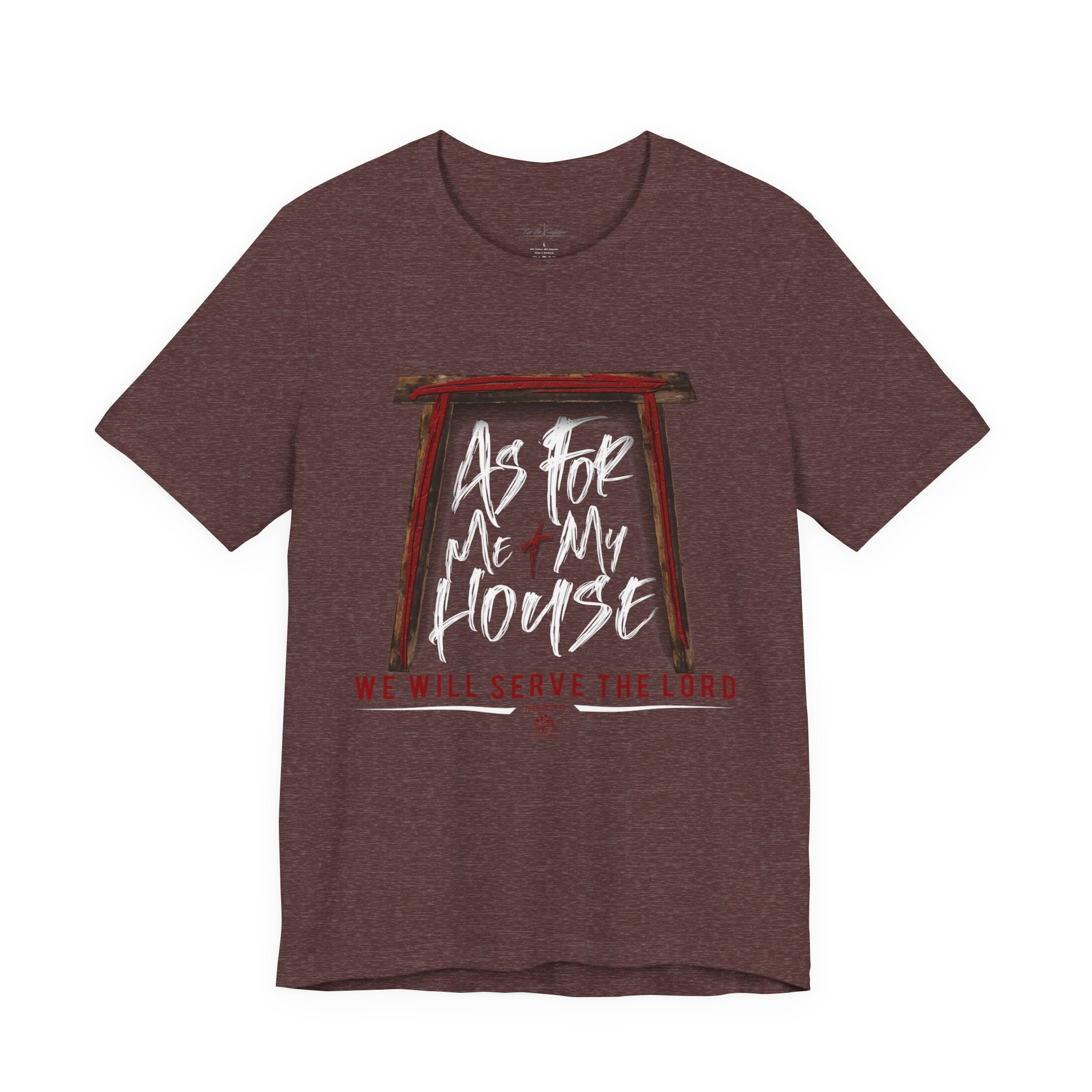 “As For Me & My House" Light Pallete Christian Tee