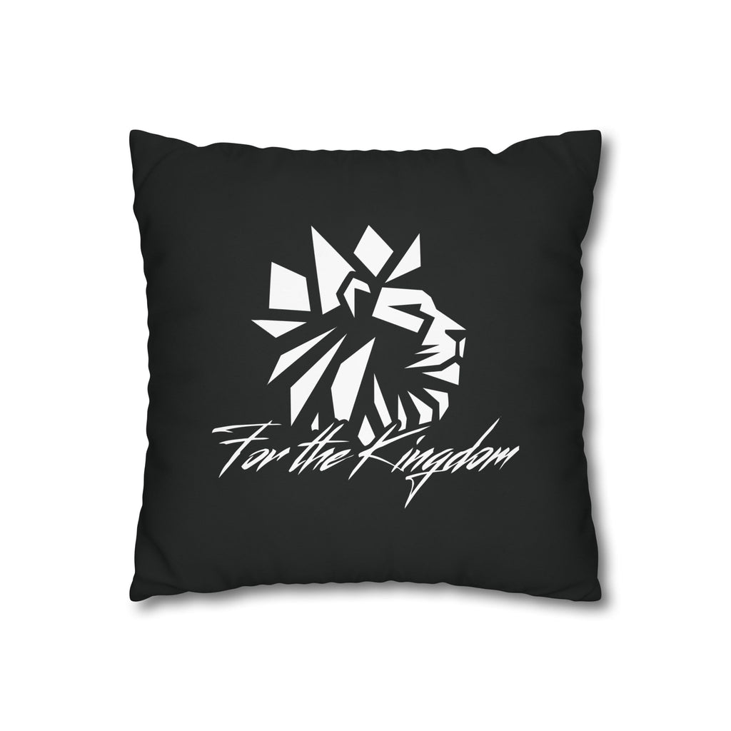Lion of Judah - Black Script Pattern Decorative Throw Pillow Cover