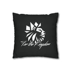 Lion of Judah - Black Script Pattern Decorative Throw Pillow Cover