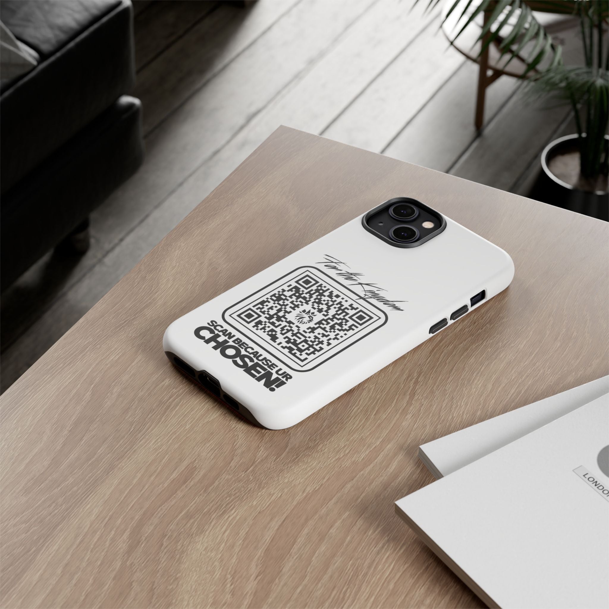 Phone Case — “For the Kingdom” QR Design: Scan Because Ur Chosen