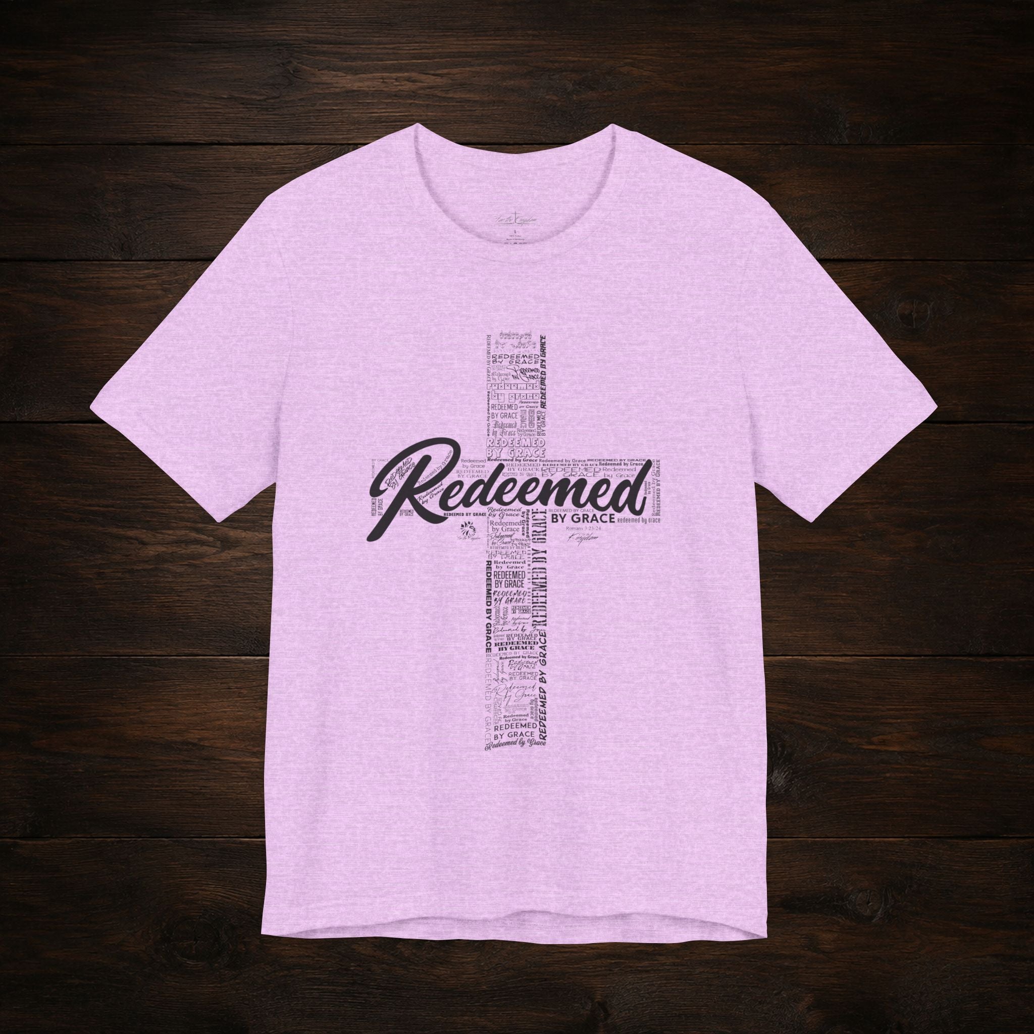 Redeemed by Grace Dark Palette Christian T-Shirt