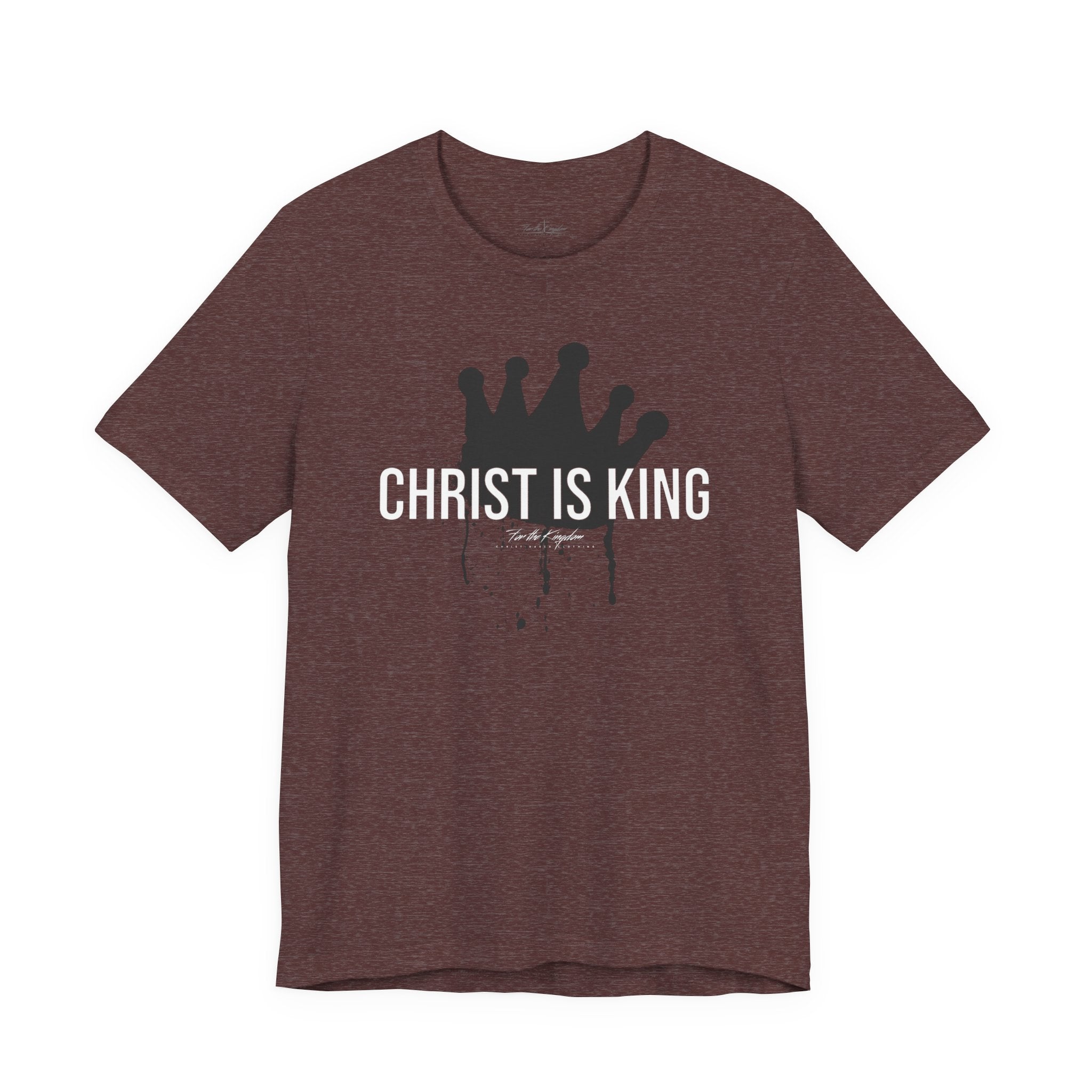 Christ Is King Crown Light Pallete Tee — Christian Faith Shirt