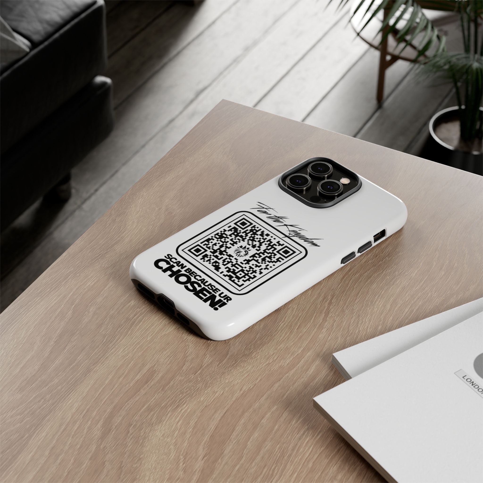 Phone Case — “For the Kingdom” QR Design: Scan Because Ur Chosen